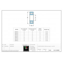 Rillenkugellager 6305ZZ Kugellager 04010506 DHM