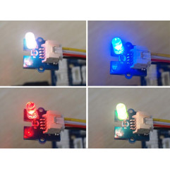 Grove - Multi Color Flash LED (5mm) - Seeed Studio Grove 19010276 DHM