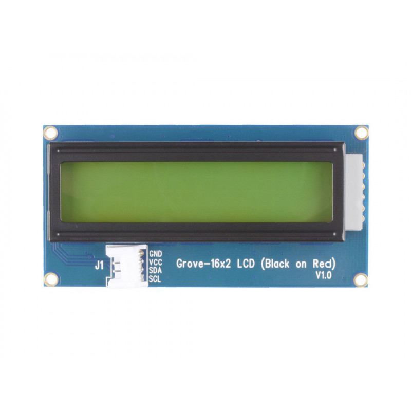 Grove - 16 x 2 LCD (Black on Red) - Seeed Studio Grove 19010419 DHM