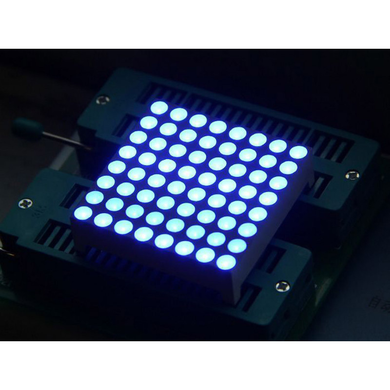 38mm 8*8 square matrix LED matched with Grove - Blue Common Anode - Seeed Studio Grove19010454 DHM