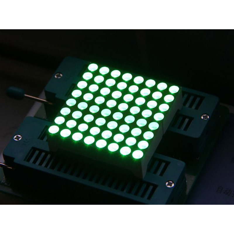 38mm 8*8 square matrix LED matched with Grove - Green Common Anode - Seeed Studio Grove19010461 DHM