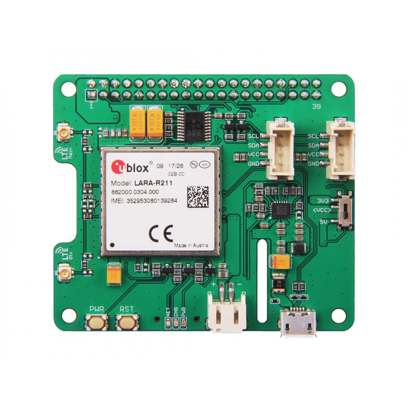 LTE Cat 1 Pi HAT (Europe) - Seeed Studio Cards 19010109 SeeedStudio