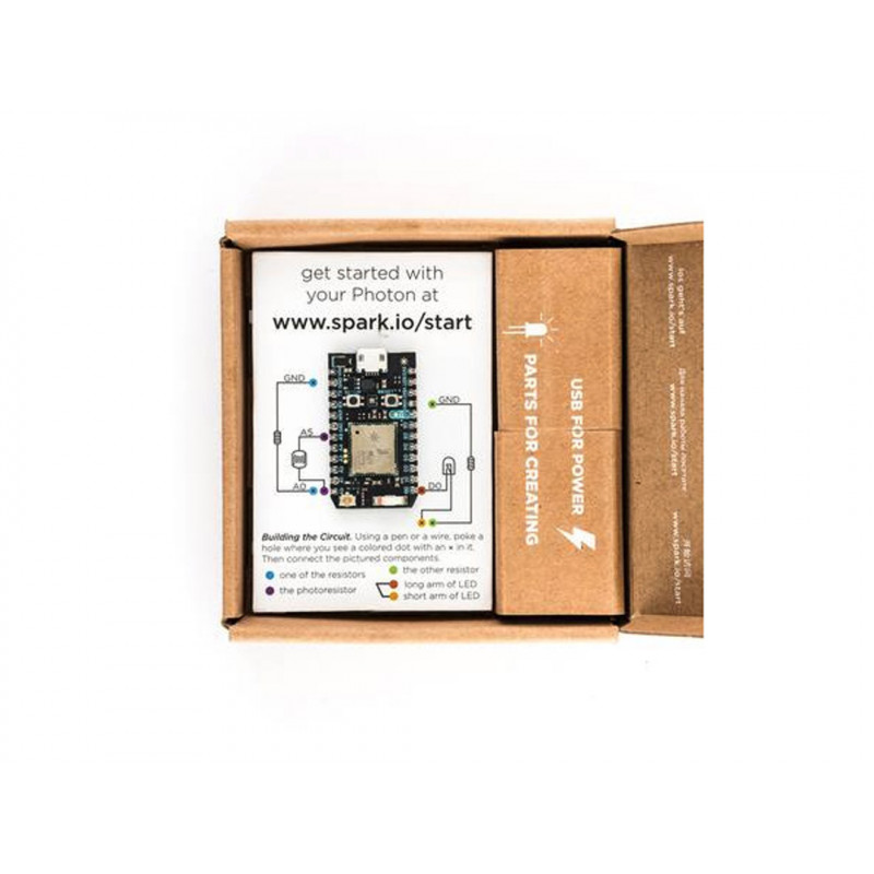 Particle Photon Kit-Tiny Wi-Fi Development Kit for IoT Project,Open Source Design - Seeed Studio Cartes 19010120 SeeedStudio