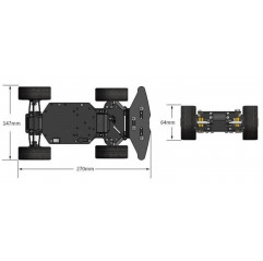 Robot car Kit- RC Smart Car Chassis Kit - Seeed Studio Robotics 19010960 SeeedStudio