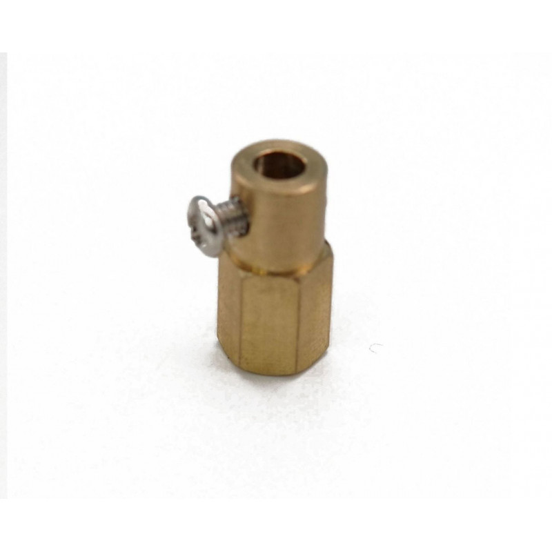 8mm Hexagonal Brass Coupling Inner Diameter 4mm - Seeed Studio Robotica19010980 SeeedStudio