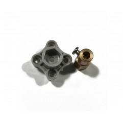 8mm Hexagonal Brass Coupling Inner Diameter 4mm - Seeed Studio Robotique 19010980 SeeedStudio