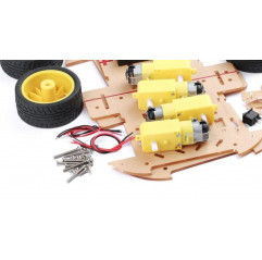 4WD Smart Robot Car 4 Wheel 2 Layer Chassis Kit - Seeed Studio Robotica19010984 SeeedStudio