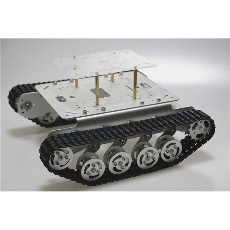 TS100 Shock Absorber Tank Chassis With Track And DC Geared Motors Kit - Seeed Studio Robotics 19010986 SeeedStudio