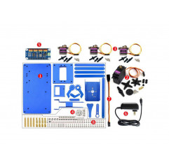 waveshare 4-DOF Metal Robot Arm Kit for Raspberry Pi Bluetooth+WiFi version - Seeed Studio Robotica19010996 SeeedStudio