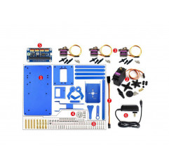 Waveshare 4-DOF Metal Robot Arm Kit for micro:bit, Bluetooth version - Seeed Studio Robotics 19010997 SeeedStudio