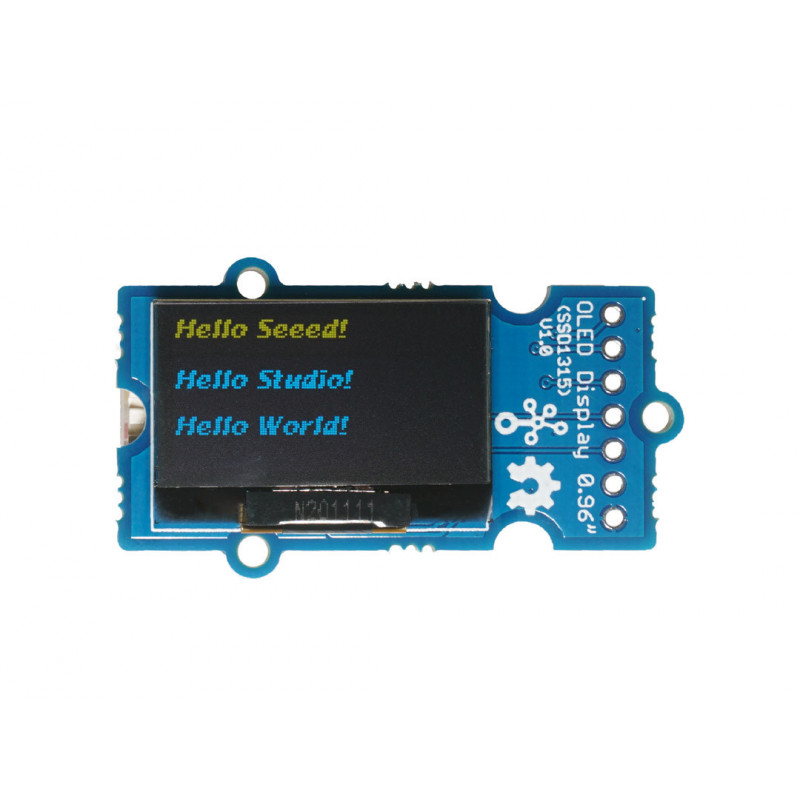 Grove - OLED Yellow&Blue Display 0.96 (SSD1315) - SPI/IIC -3.3V/5V - Seeed Studio Grove19011197 SeeedStudio