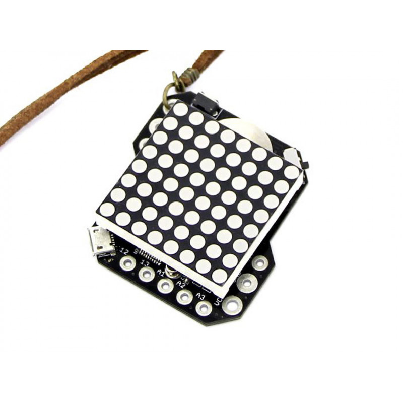 8 SQUARE - Heartbeat Necklace Soldering Kit Schede19010039 SeeedStudio