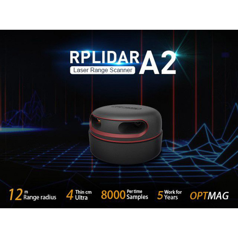 RPLiDAR A2M8 360 Degree Laser Scanner Kit - 12M Range - Seeed Studio Matériel d'intelligence artificielle 19010622 SeeedStudio