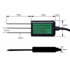 Industrial-grade Soil Moisture & Temperature Sensor MODBUS-RTU RS485 - Seeed Studio Wireless & IoT 19010665 SeeedStudio