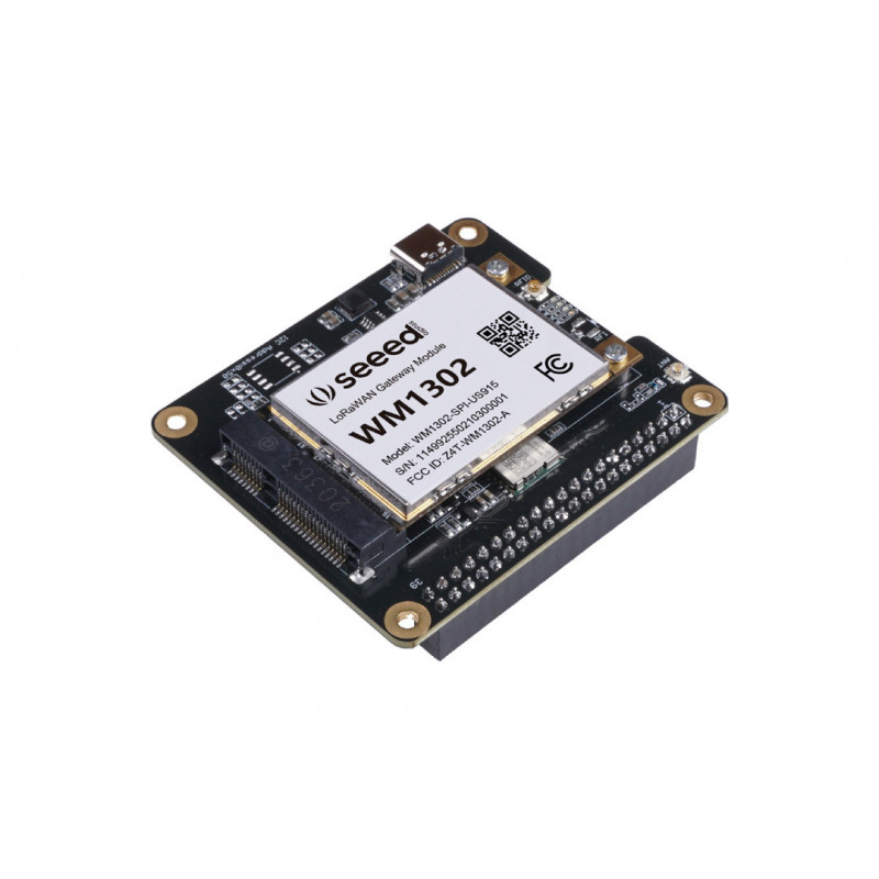 WM1302 LoRaWAN Gateway Module Pi Hat for Raspberry Pi 4B / 3B+/ 3B / 2B / A+ / B+ / Zero / Zero W ve Wireless & IoT 19011160 ...