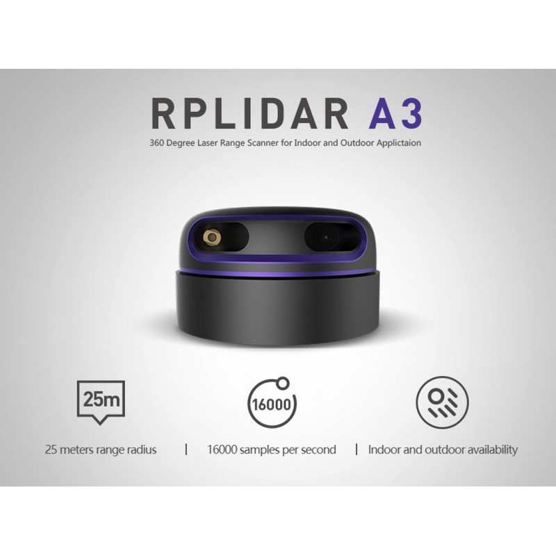 RPLiDAR A3M1 360 Degree Laser Scanner Kit - Seeed Studio Hardware de inteligencia artificial 19010623 SeeedStudio