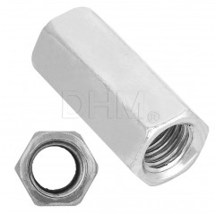 Long galvanized nut 13x30 mm for M8 threaded rods Hex nuts 02080429 DHM