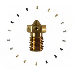 V6 Brass Nozzle - Brass - E3D V6 - Nozzles 1917000-a E3D Online