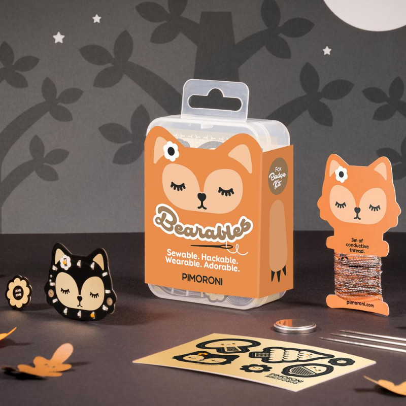 Bearables Fox Kit Pimoroni 19030009 PIMORONI