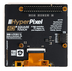 HyperPixel 4.0 Square Touch - Hi-Res Display for Raspberry Pi Pimoroni 19030051 PIMORONI