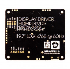 HDMI 10" LCD Screen Kit (1024x768) Pimoroni 19030070 PIMORONI
