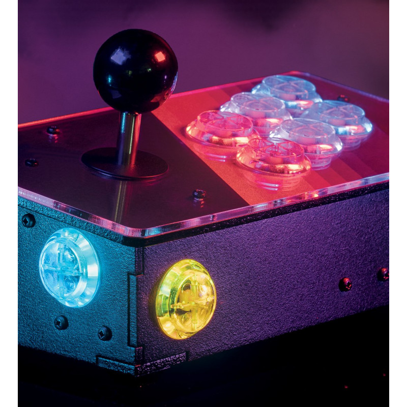 Picade Plasma Kit - Illuminated Arcade Buttons - 6-button kit Pimoroni19030080 PIMORONI
