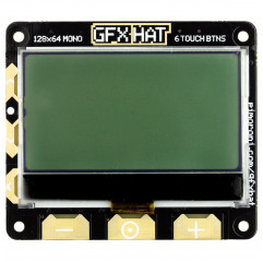 GFX HAT - 128x64 LCD Display with RGB Backlight and Touch Buttons Pimoroni19030088 PIMORONI