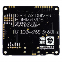 HDMI 8" IPS LCD Screen Kit (1024x768) Pimoroni 19030089 PIMORONI