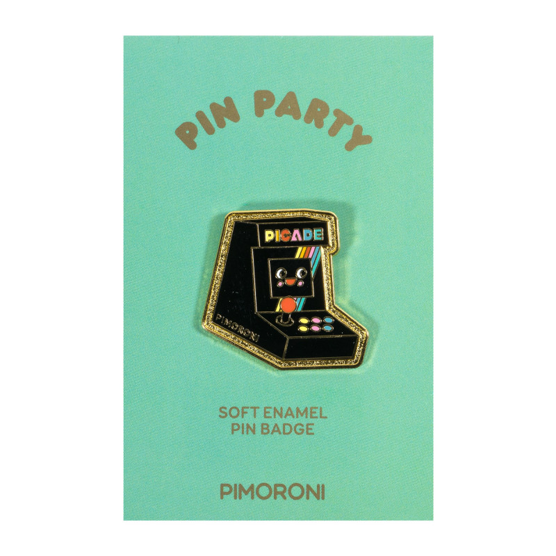 Pimoroni Pin Party Enamel Pin Badge - Component Pizza Pimoroni 19030118 PIMORONI