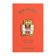 Pimoroni Pin Party Enamel Pin Badge - Component Pizza Pimoroni19030118 PIMORONI