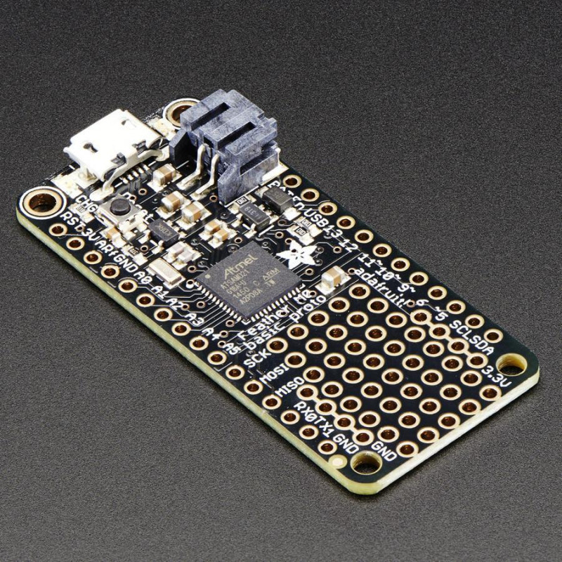 Adafruit Feather M0 Basic Proto - ATSAMD21 Cortex M0 Adafruit 19040007 Adafruit