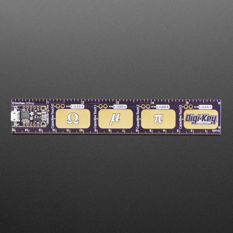 Adafruit PyRuler - Engineer Reference Ruler with CircuitPython Adafruit 19040012 Adafruit