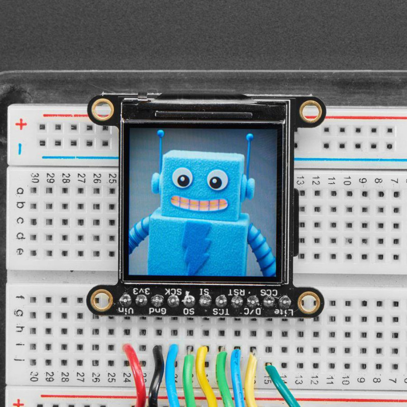 Adafruit 1.3" 240x240 Wide Angle TFT LCD Display with MicroSD - ST7789 Adafruit19040018 Adafruit