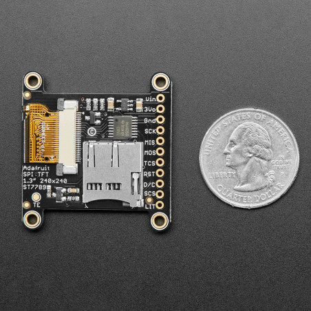 Adafruit 1.3" 240x240 Wide Angle TFT LCD Display with MicroSD - ST7789
