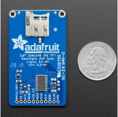 2.0" 320x240 Color IPS TFT Display with microSD Card Breakout Adafruit 19040019 Adafruit