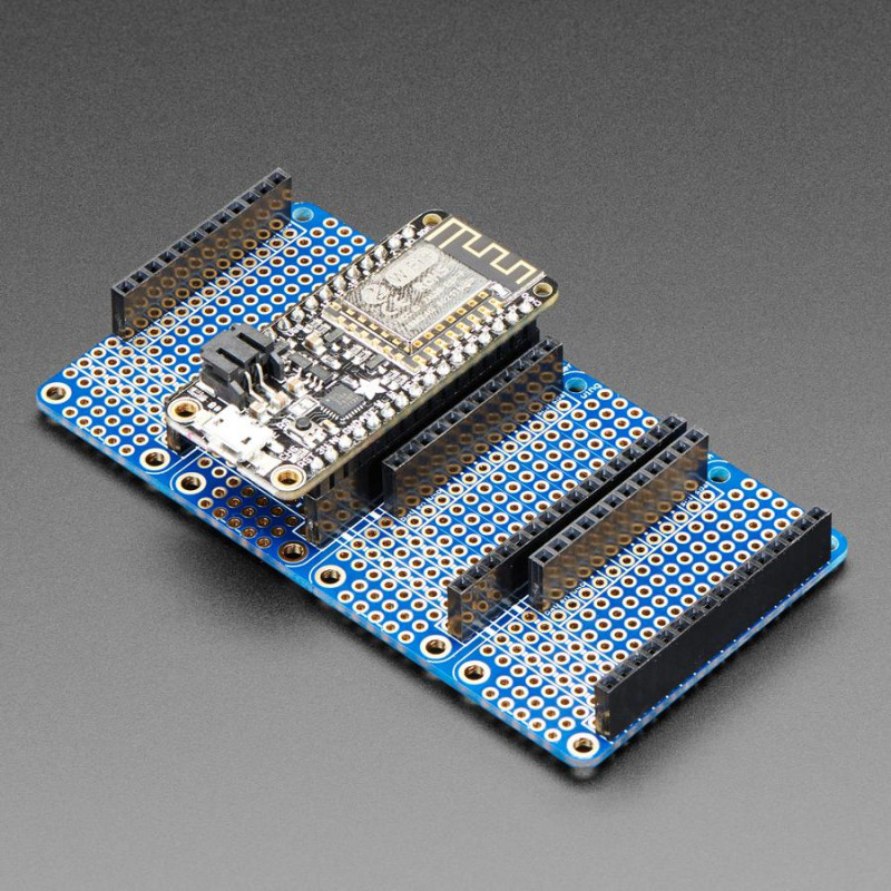 Adafruit Quad Side-By-Side FeatherWing Kit with Headers Adafruit19040030 Adafruit