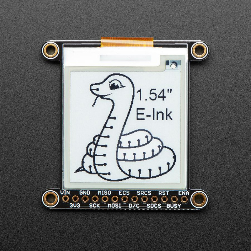 Adafruit 1.54" Monochrome eInk / ePaper Display with SRAM - 200x200 Monochrome Adafruit 19040042 Adafruit