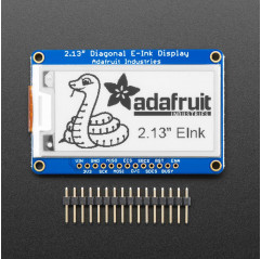 Adafruit 2.13" Monochrome eInk / ePaper Display with SRAM - 250x122 Monochrome Adafruit19040043 Adafruit