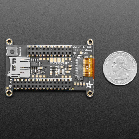 Adafruit 2.13" Monochrome eInk / ePaper Display FeatherWing - 250x122 Monochrome