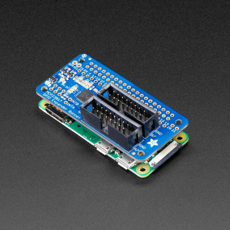 Adafruit GPIO Expander Bonnet - 16 Additional I/O over I2C Adafruit19040049 Adafruit