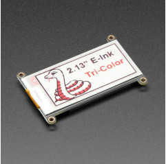 Adafruit 2.13" Tri-Color eInk / ePaper Display FeatherWing - Red Black White Adafruit19040051 Adafruit