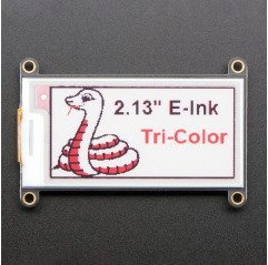 Adafruit 2.13" Tri-Color eInk / ePaper Display FeatherWing - Red Black White Adafruit19040051 Adafruit