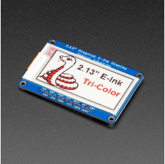 Adafruit 2.13" Tri-Color eInk / ePaper Display with SRAM - Red Black White Adafruit 19040052 Adafruit