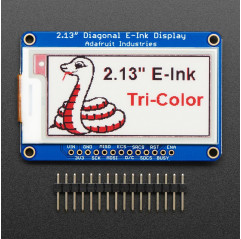Adafruit 2.13" Tri-Color eInk / ePaper Display with SRAM - Red Black White Adafruit19040052 Adafruit