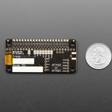 Adafruit RFM69HCW Transceiver Radio Bonnet - 868 or 915 MHz - RadioFruit