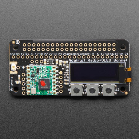 Adafruit Radio Bonnet RFM96W @ 433MHz - RadioFruit