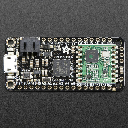 Adafruit Feather M0 RFM69HCW Packet Radio - 868 or 915 MHz - RadioFruit