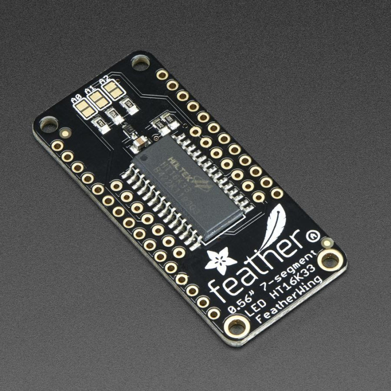 Adafruit 4-Digit 7-Segment LED Matrix Display FeatherWing - White Adafruit19040083 Adafruit