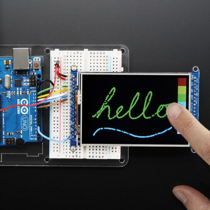 3.5" TFT 320x480 + Touchscreen Breakout Board w/MicroSD Socket - HXD8357D Adafruit 19040088 Adafruit