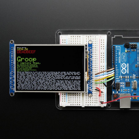 3.5" TFT 320x480 + Touchscreen Breakout Board w/MicroSD Socket - HXD8357D